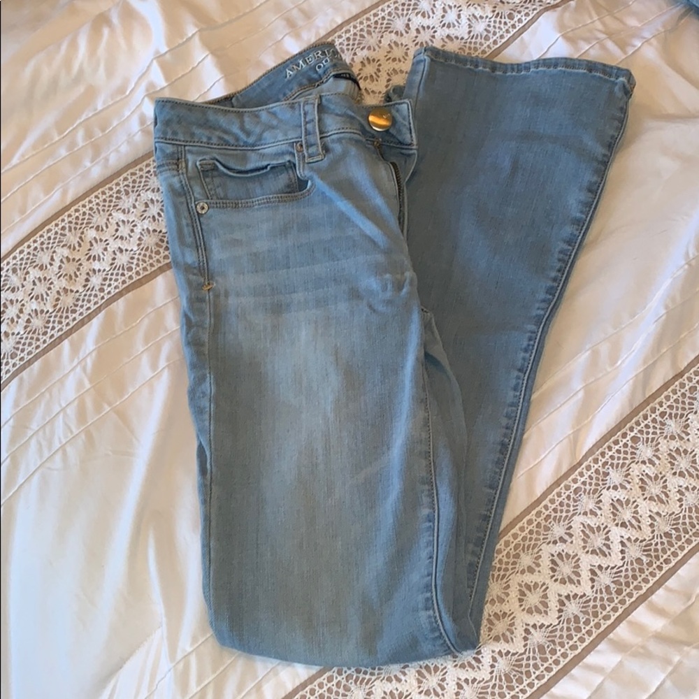 American eagle jeans - no holes - small flare leg